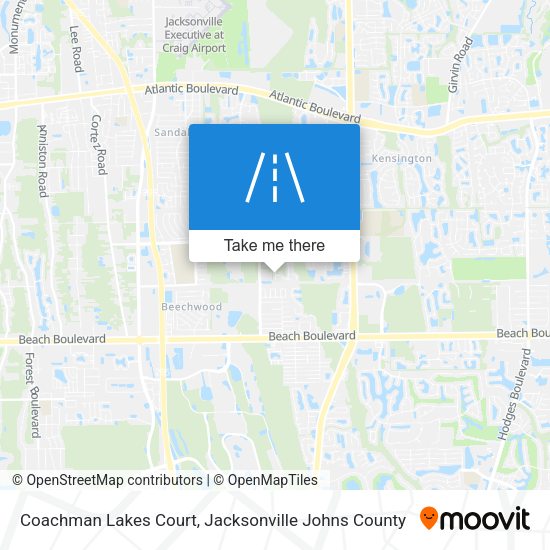 Mapa de Coachman Lakes Court