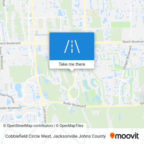 Cobblefield Circle West map