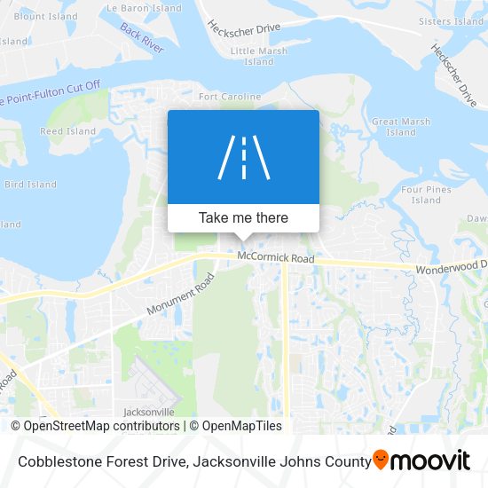 Cobblestone Forest Drive map
