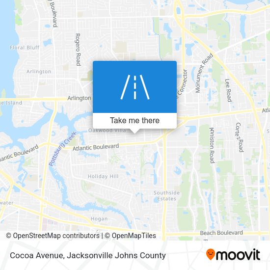 Mapa de Cocoa Avenue