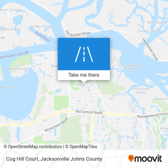 Cog Hill Court map