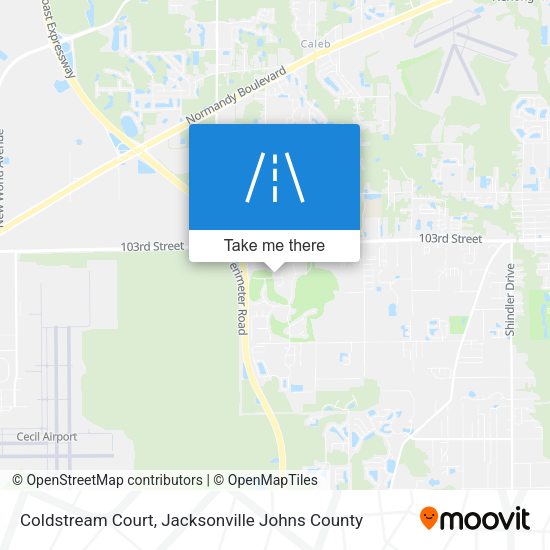Mapa de Coldstream Court