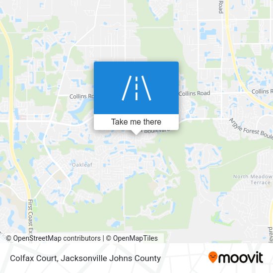 Colfax Court map