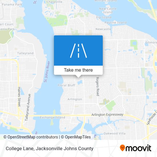 College Lane map