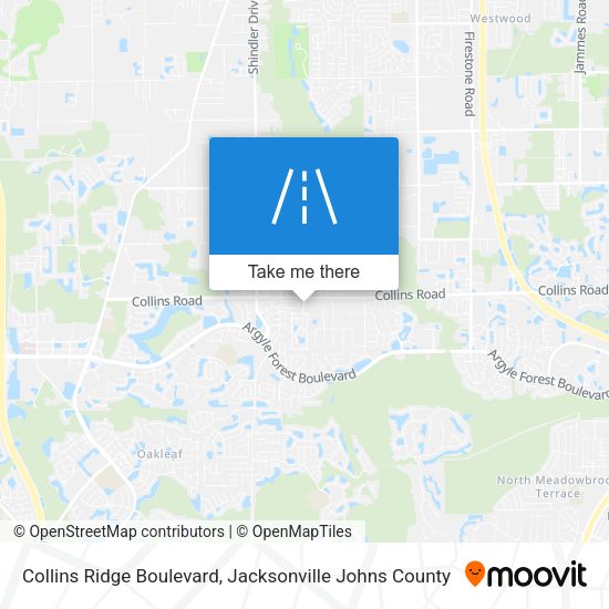 Mapa de Collins Ridge Boulevard