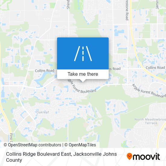Collins Ridge Boulevard East map