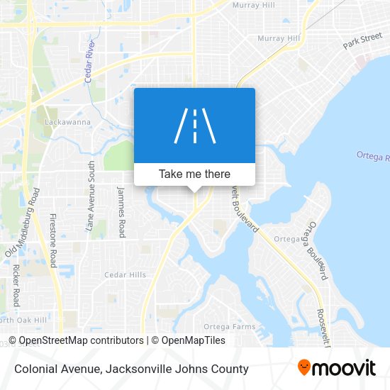 Colonial Avenue map