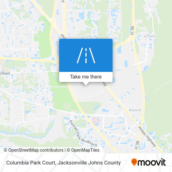 Columbia Park Court map