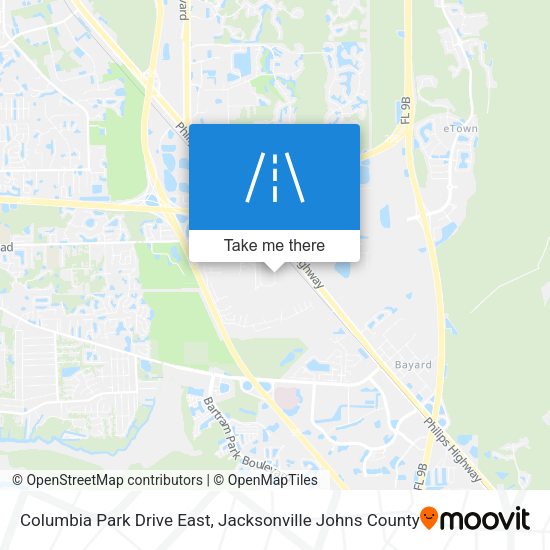 Columbia Park Drive East map