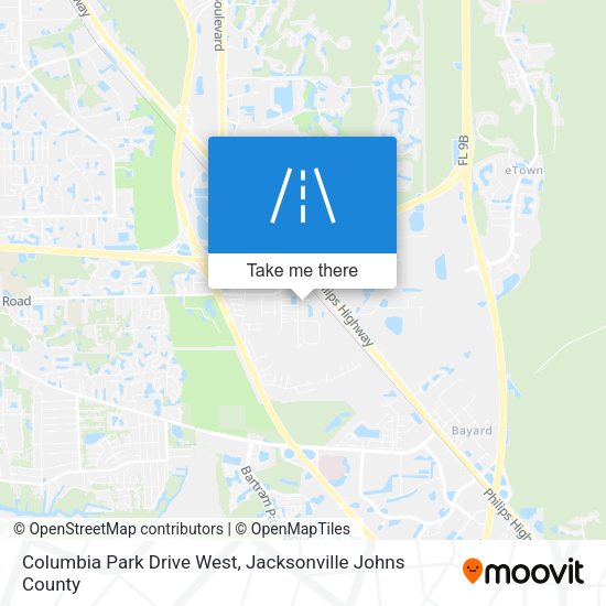 Columbia Park Drive West map