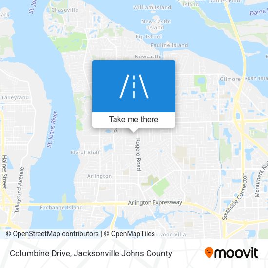 Columbine Drive map