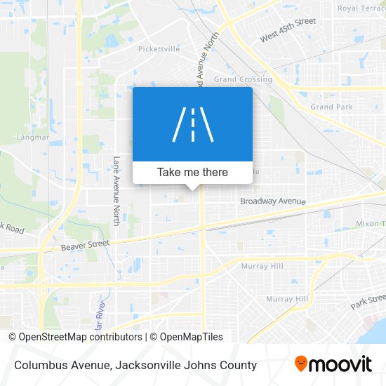 Mapa de Columbus Avenue