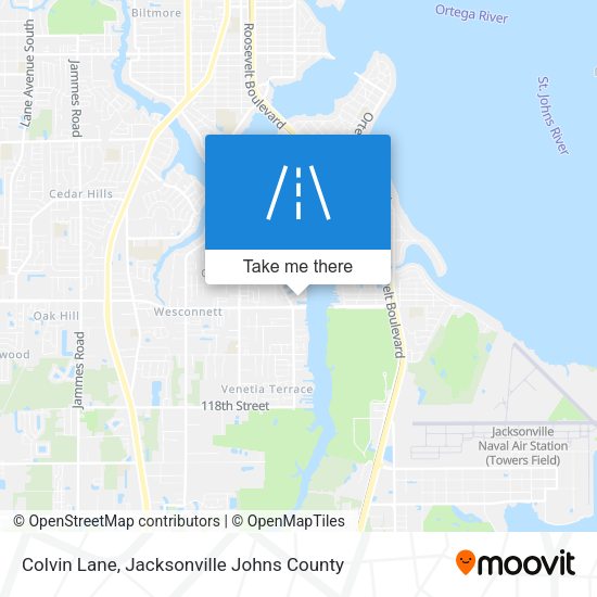 Colvin Lane map