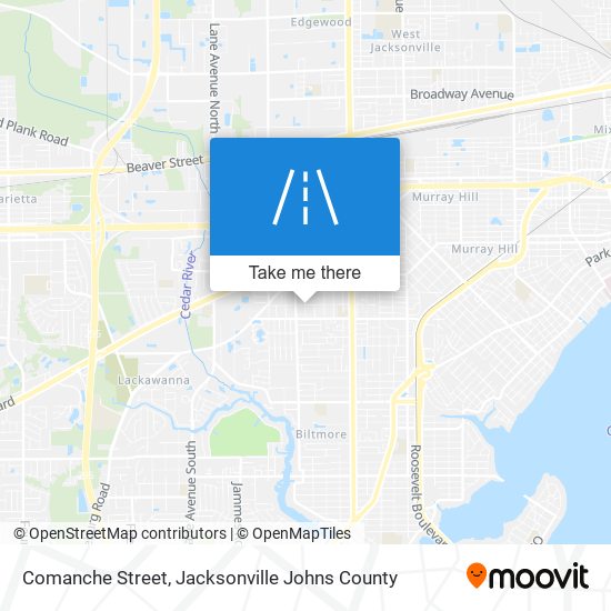 Comanche Street map