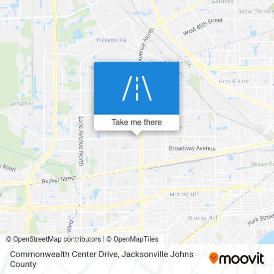 Commonwealth Center Drive map