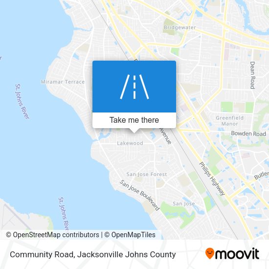 Mapa de Community Road
