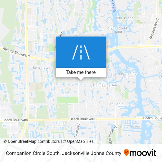 Mapa de Companion Circle South
