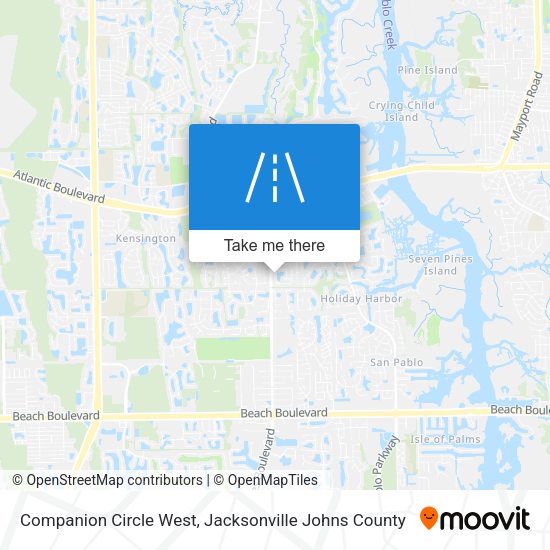 Mapa de Companion Circle West