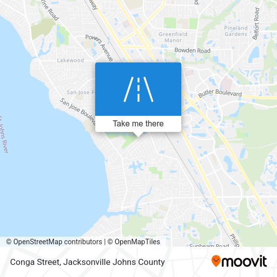 Conga Street map
