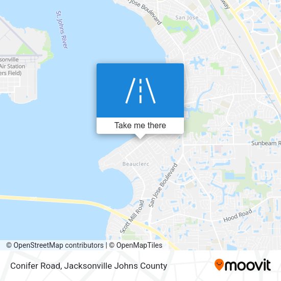 Mapa de Conifer Road