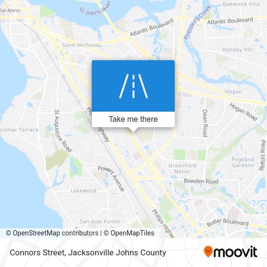 Mapa de Connors Street