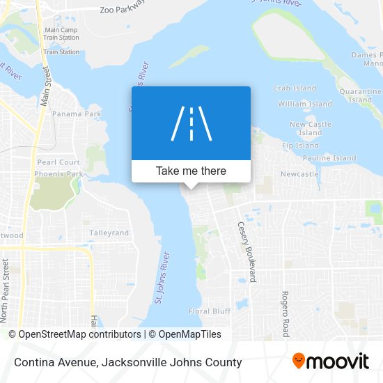 Contina Avenue map