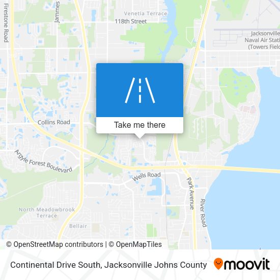 Mapa de Continental Drive South
