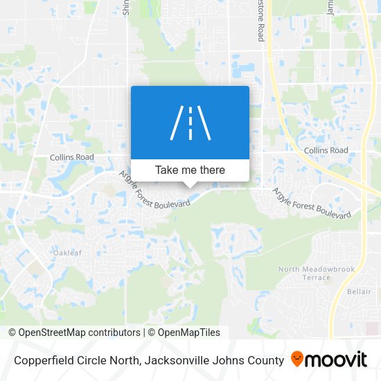 Copperfield Circle North map