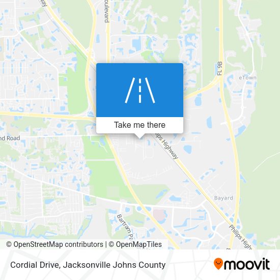 Cordial Drive map