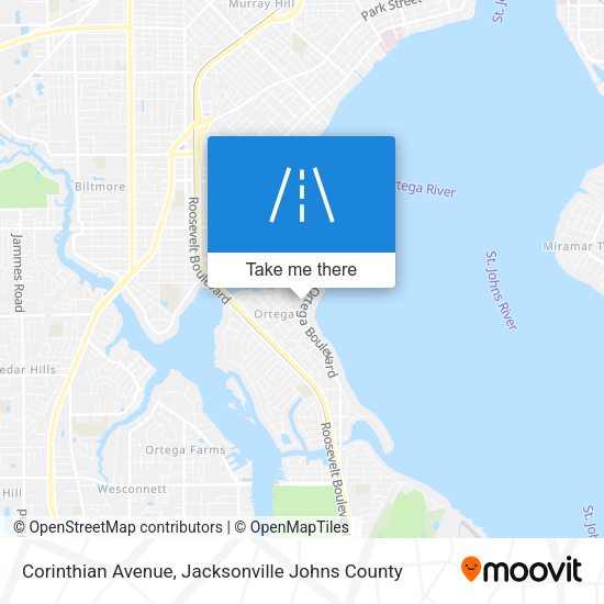 Corinthian Avenue map