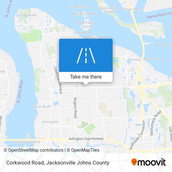 Corkwood Road map
