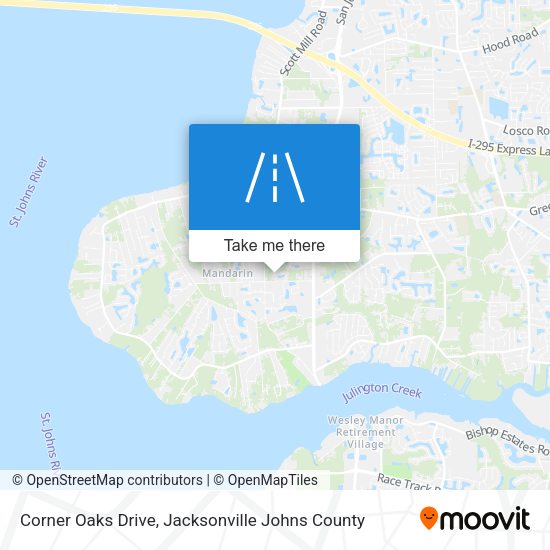 Corner Oaks Drive map