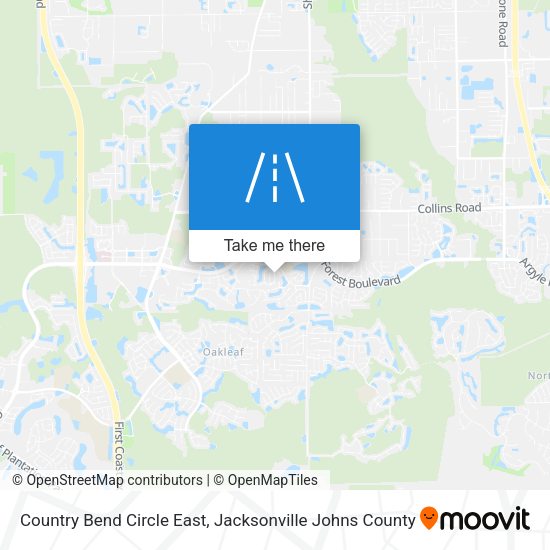 Mapa de Country Bend Circle East