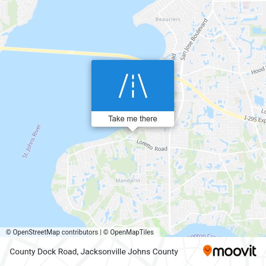 County Dock Road map