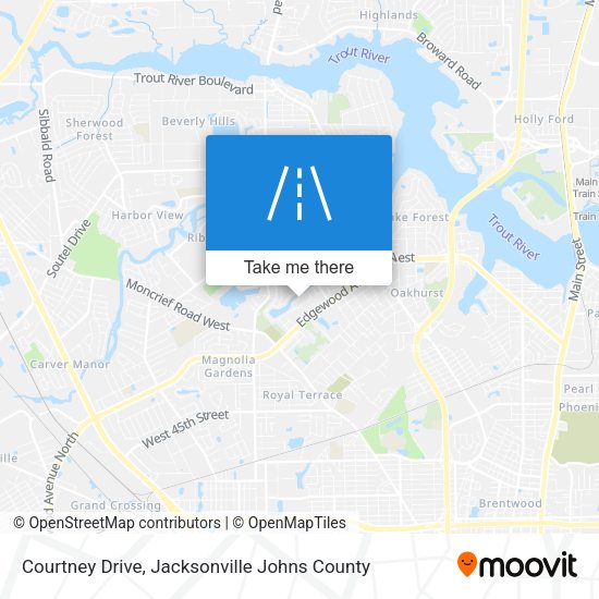 Courtney Drive map