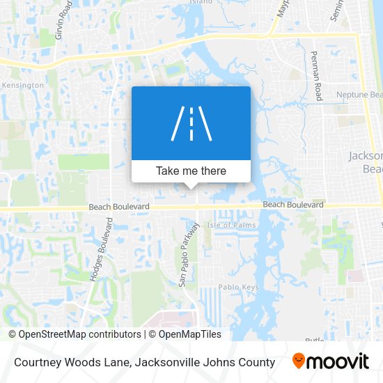 Courtney Woods Lane map