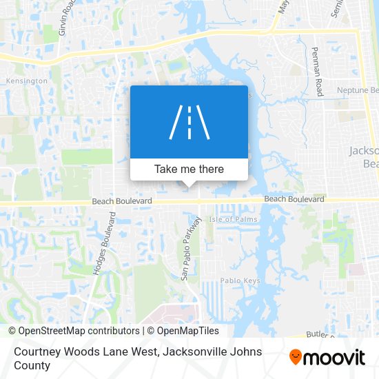 Courtney Woods Lane West map
