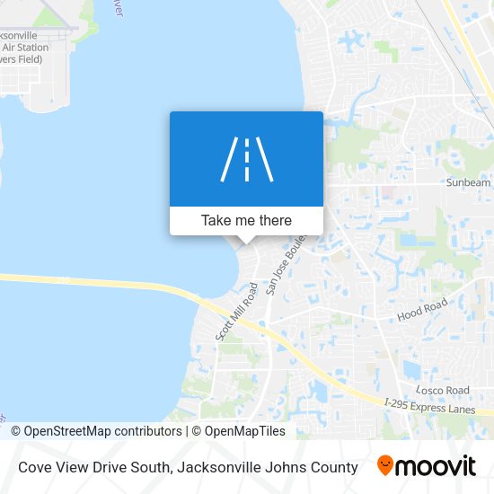 Cove View Drive South map