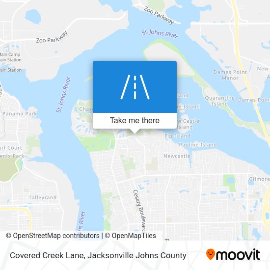 Mapa de Covered Creek Lane