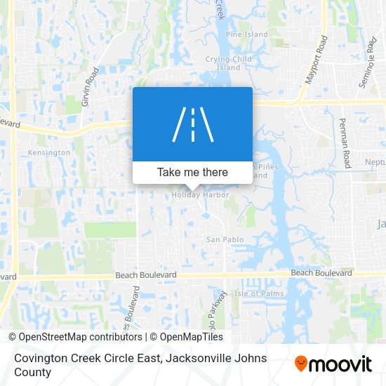 Covington Creek Circle East map
