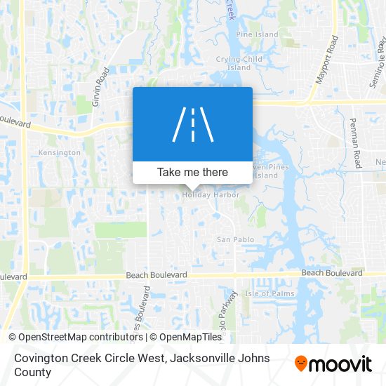 Covington Creek Circle West map