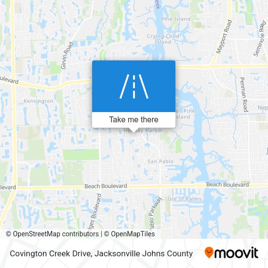 Mapa de Covington Creek Drive