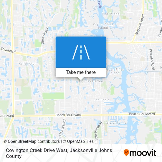Mapa de Covington Creek Drive West