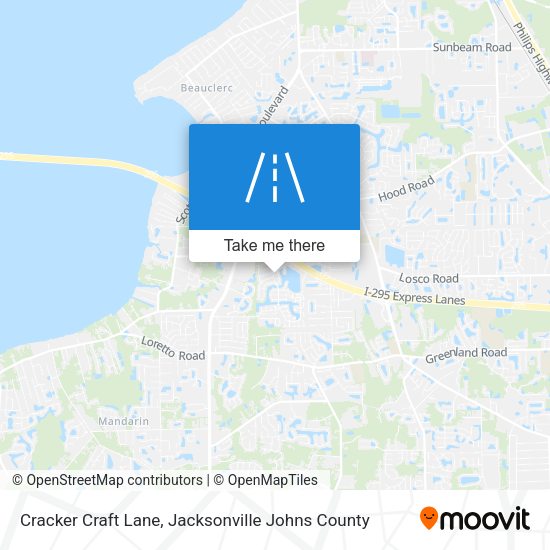 Mapa de Cracker Craft Lane
