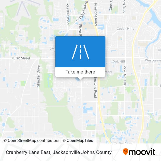 Cranberry Lane East map