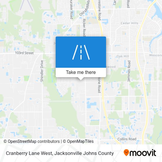 Cranberry Lane West map