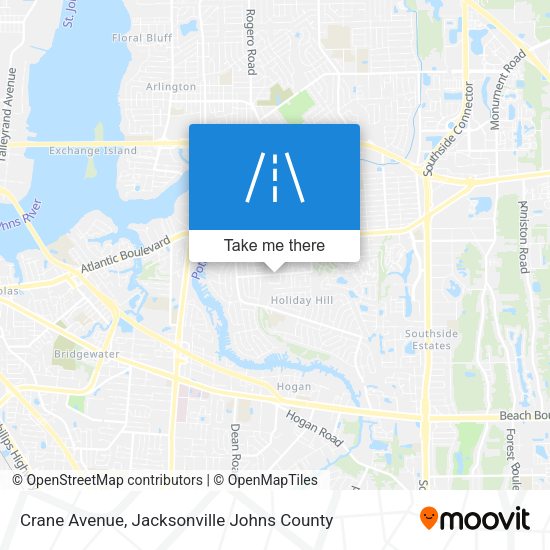 Crane Avenue map