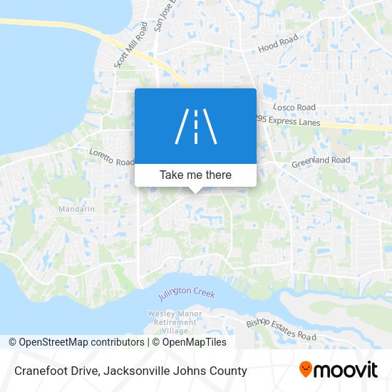 Cranefoot Drive map