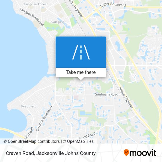 Craven Road map