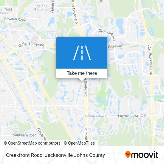 Creekfront Road map
